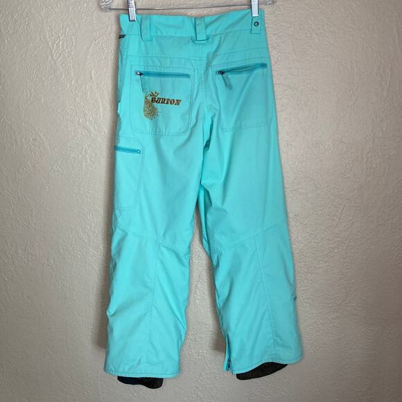 Burton Girl's Mint Green Snowboard Pants Size XL - Picture 6 of 14